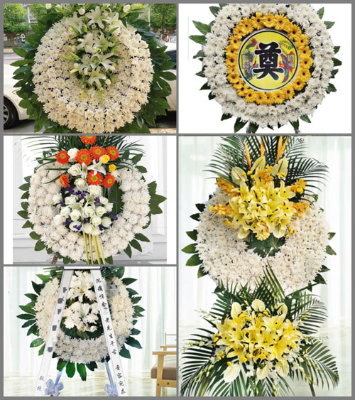 广东江门市台山市白沙镇五围村花圈速递