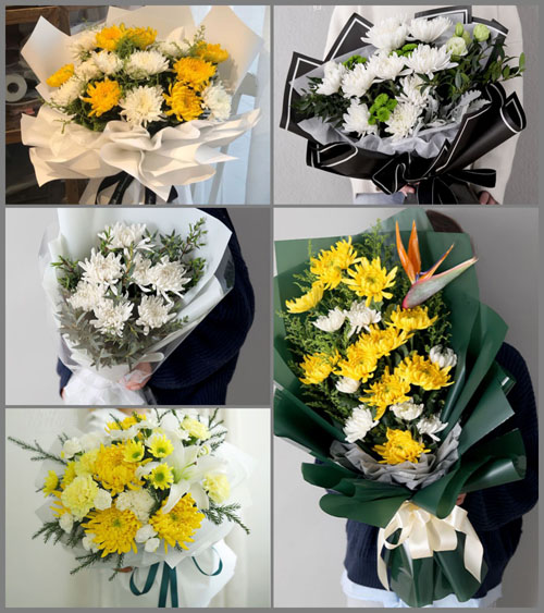 广东江门市台山市白沙镇五围村白事花束代送